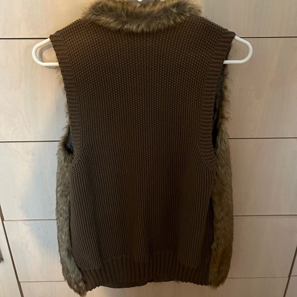 Fur vest jacket